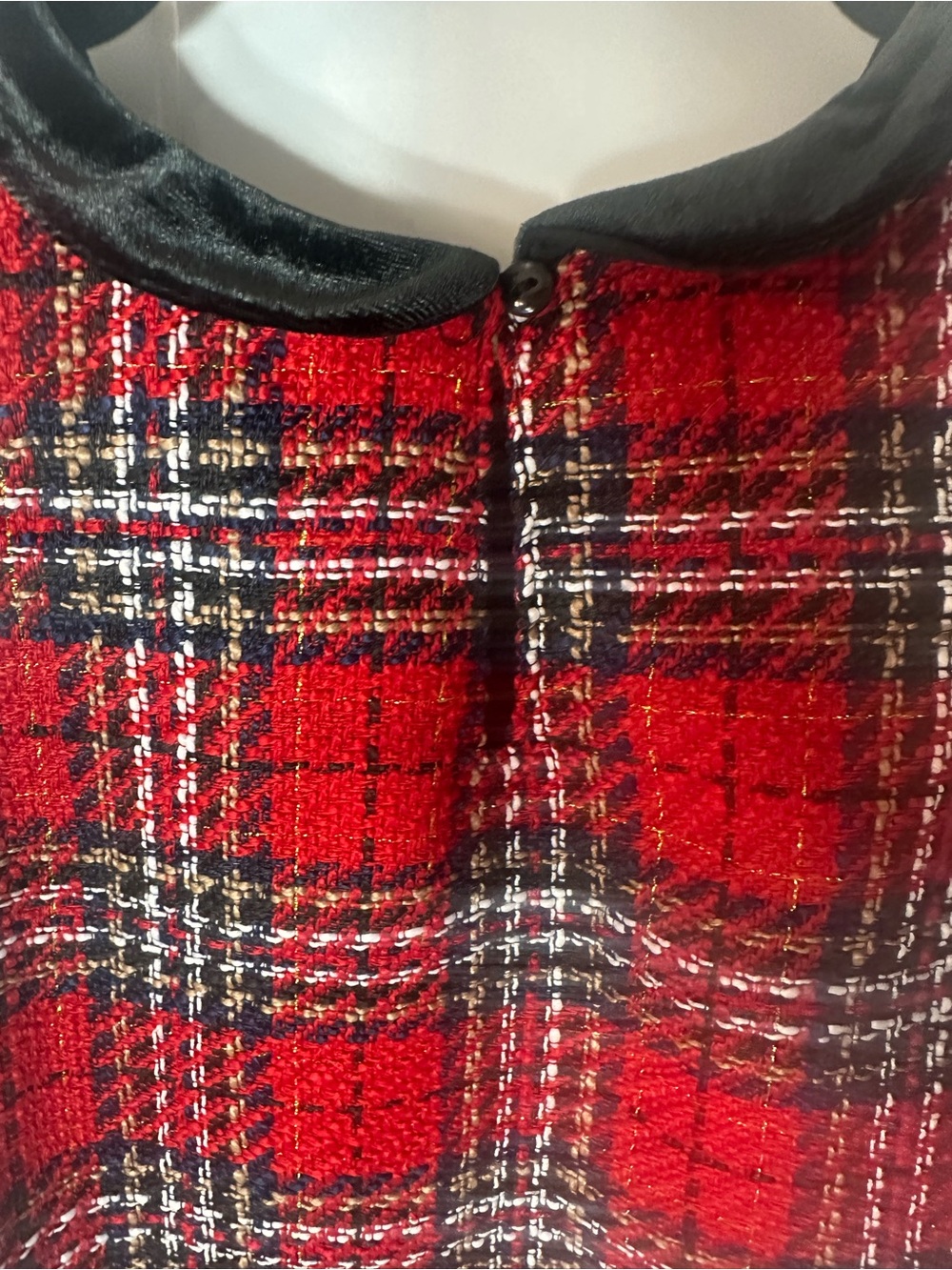 Girls H&M Tartan Tweed Plaid Holiday Special Occasion Dress - Picture 7 of 8